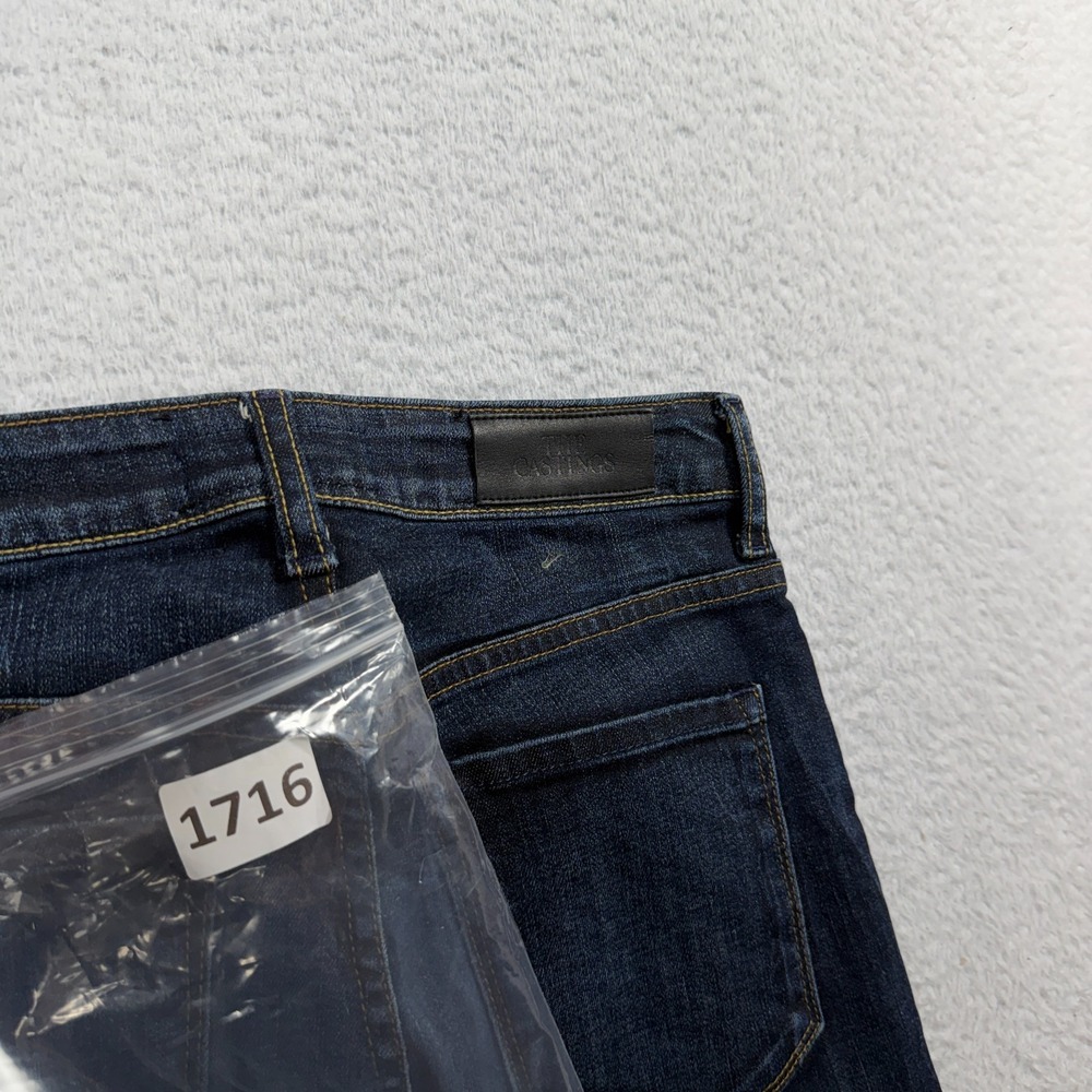 The Castings High Rise Flare Blue Jeans Womens 29 (27x33) Dark Blue Made in USA - Picture 11 of 11